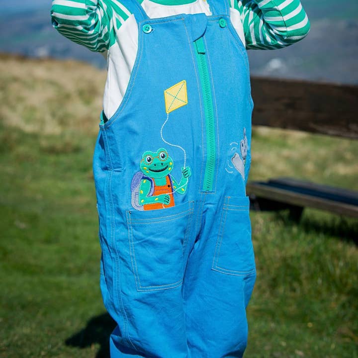 Ducky Zebra: Sustainable Kids' Clothes - Wholesale Overalls - Kids - 'More Moor!' Organic Cotton Kids Dungarees3