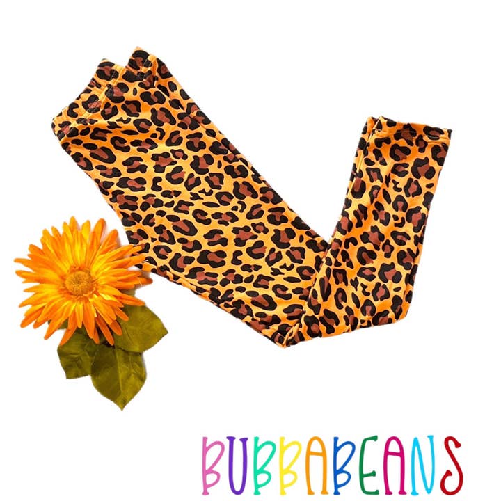 Legging Cheetah pour fille pour la vente par Bubbabeans