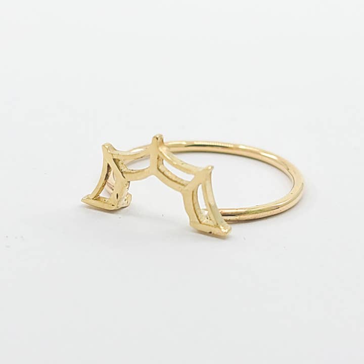 Inchoo bijoux inc - Vente Anneau/bague à empiler - Bague de mariage empilable en or jaune - Web8