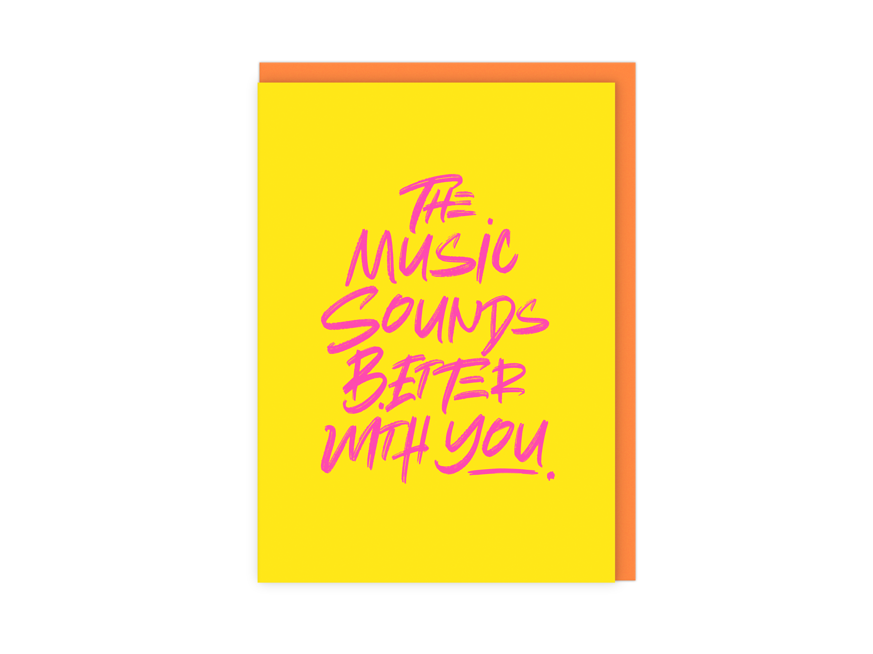 LoveLossDiscoballs – wholesale Everyday greeting card – Music Sounds Better With You | Celebration and Love Card0