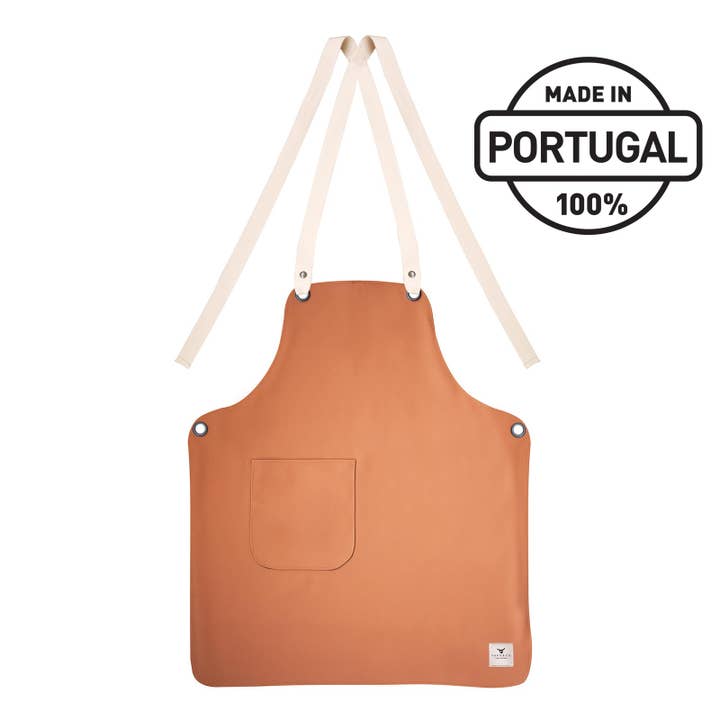 Yako&Co Apron - Vegan Gardening Series, Terracotta for wholesale by Yako&Co