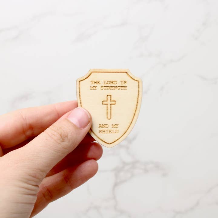 Sketch + Sentiment - Wholesale Keepsake Coin/Token - Psalm 28:7 Pocket Prayer2