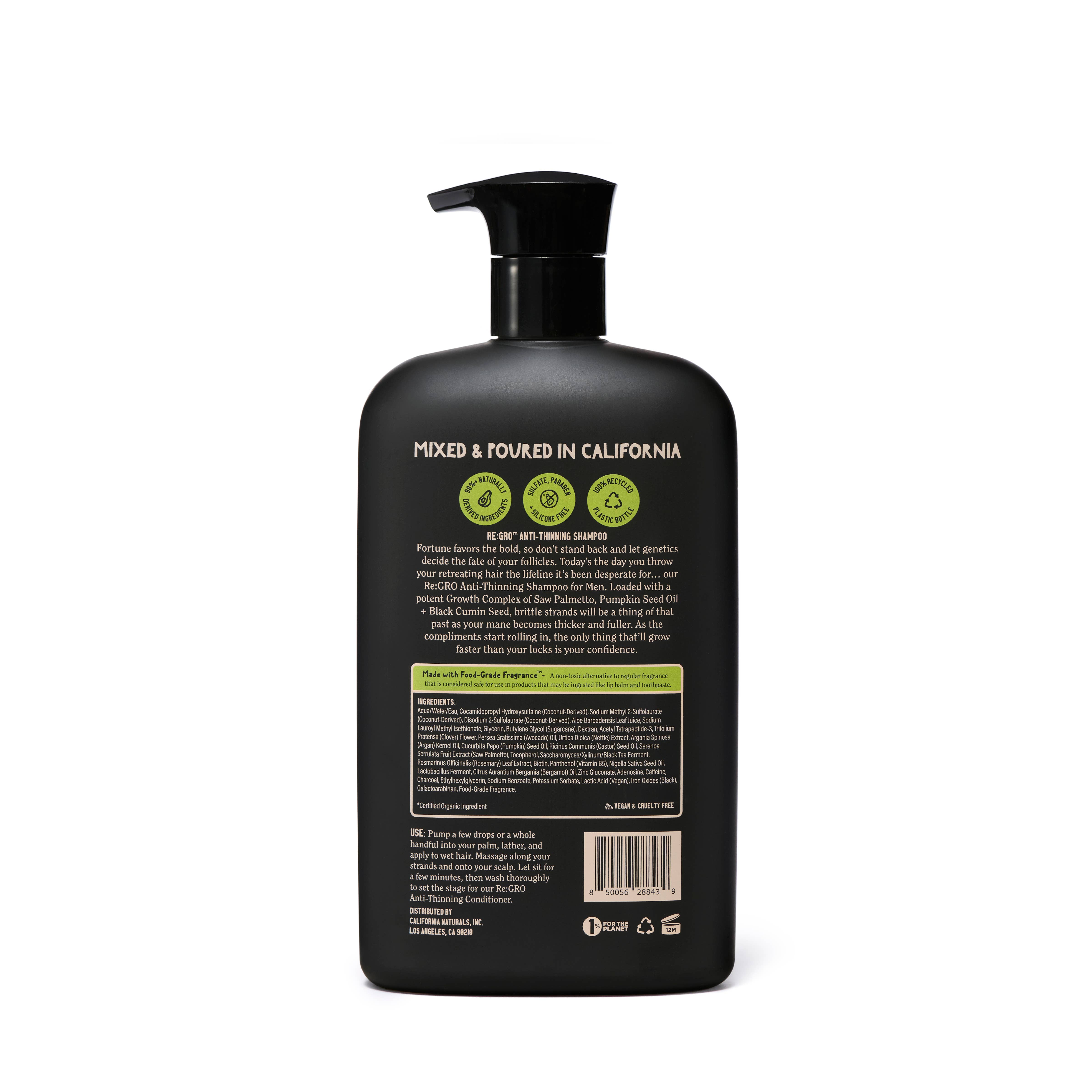 California Naturals - Wholesale Hair Shampoo - Men's - Mens Re:GRO Anti-Thinning Shampoo9