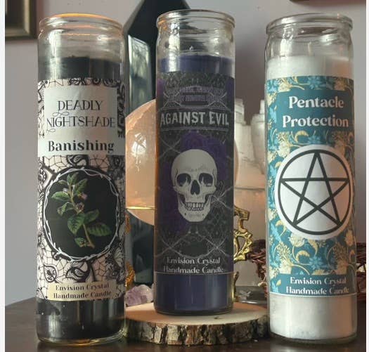 Envision Crystal – Vela em jarro/copo por atacado – Vela Contra o Mal de 7 Dias - Perfumada e Abençoada3