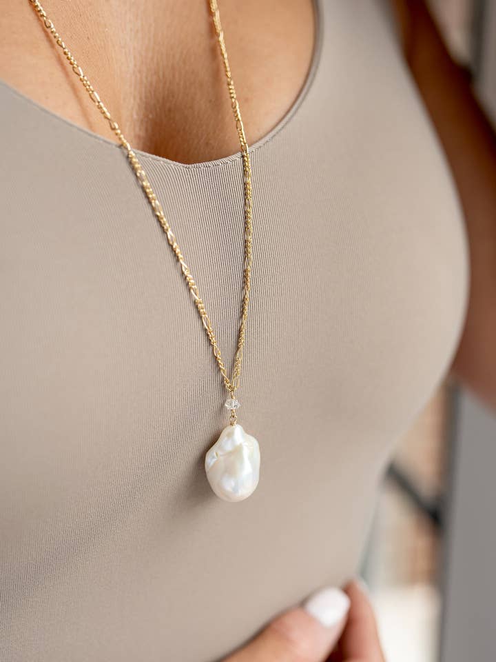 Golden Dew Drop Necklace for wholesale by Mickey Lynn