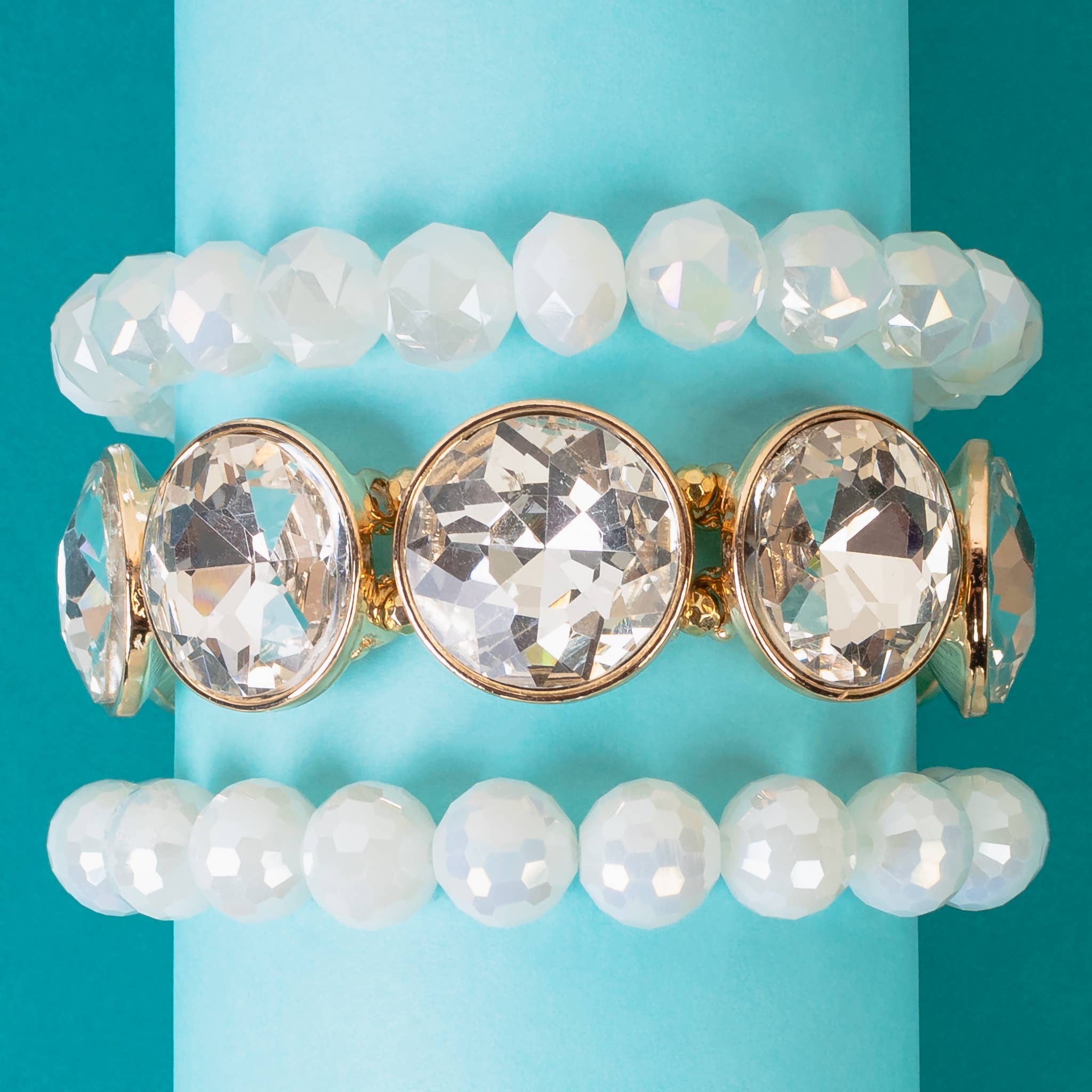 Your Fashion Wholesale - Wholesale Beaded Bracelet - Crystal Stacked Bracelets2