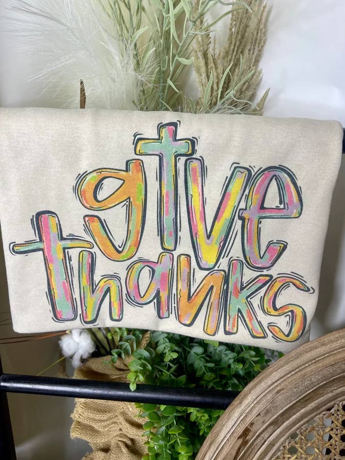 Give Thanks (Gildan Sub T-Shirt) for wholesale by 1/2 Penny Wholesale