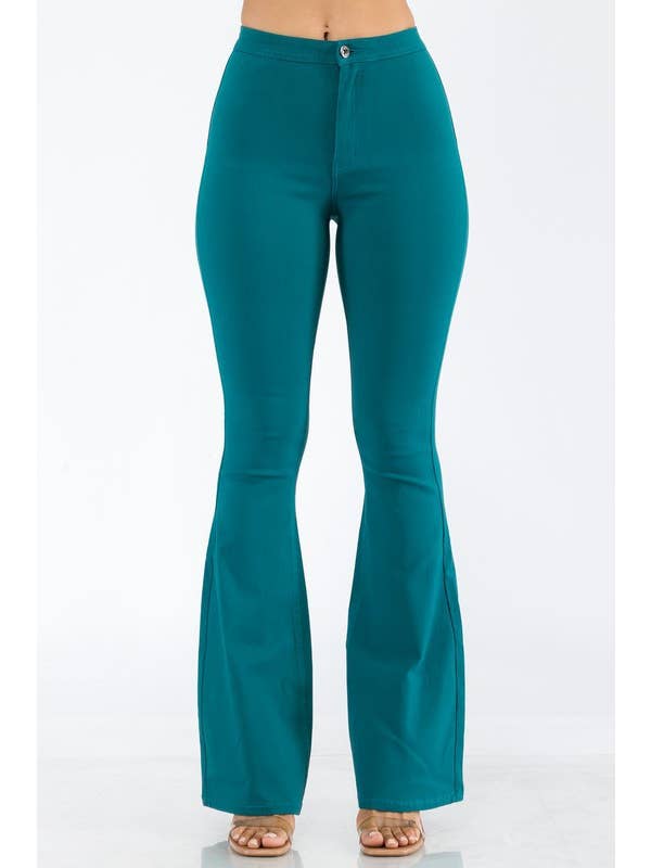 Boswell - Venta al por mayor Pantalones - Mujer - Pantalones acampanados lisos10