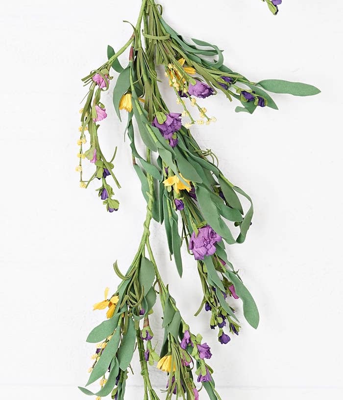 Impressive Enterprises, Inc. - Wholesale Bunting/Garland - ISB81864- 4ft Spring Blossom Garland-YE/PU-3/24pcs2