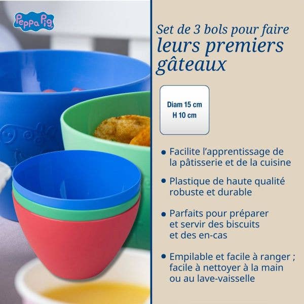 Dr. Oetker – wholesale Blandningsskål – Set med 3 skålar för att laga mat med barnen Dr. Oetker1