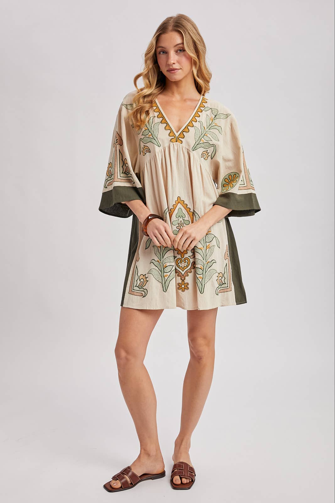 Bluivy - Wholesale Dress - Women's - BOHO EMBROIDERED BABYDOLL DRESS9