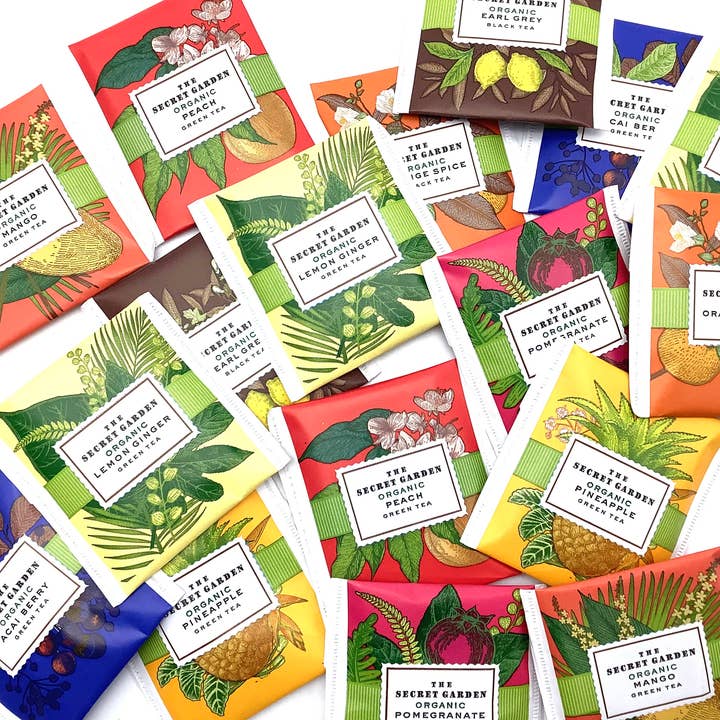 All Little Cute Things - Wholesale Tea Bags - The Secret Garden Assortment Tea Packet Flavors