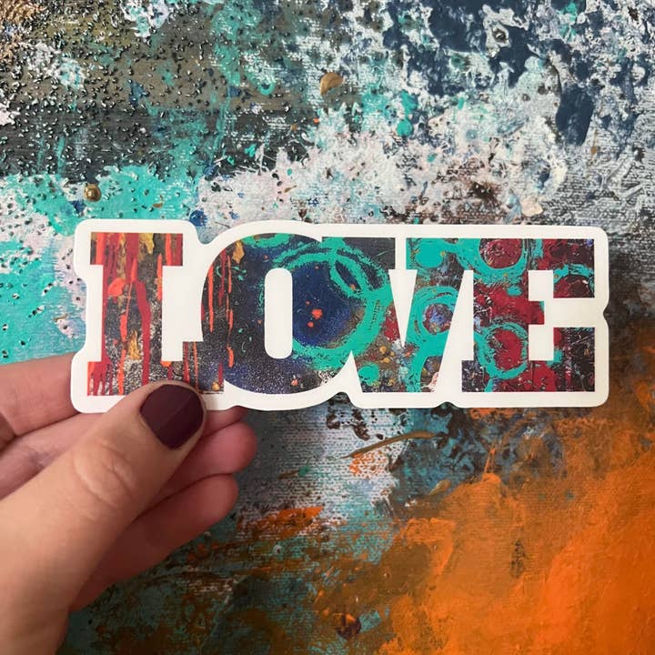 LOVE Sticker Decal for wholesale by More Joy Better Life