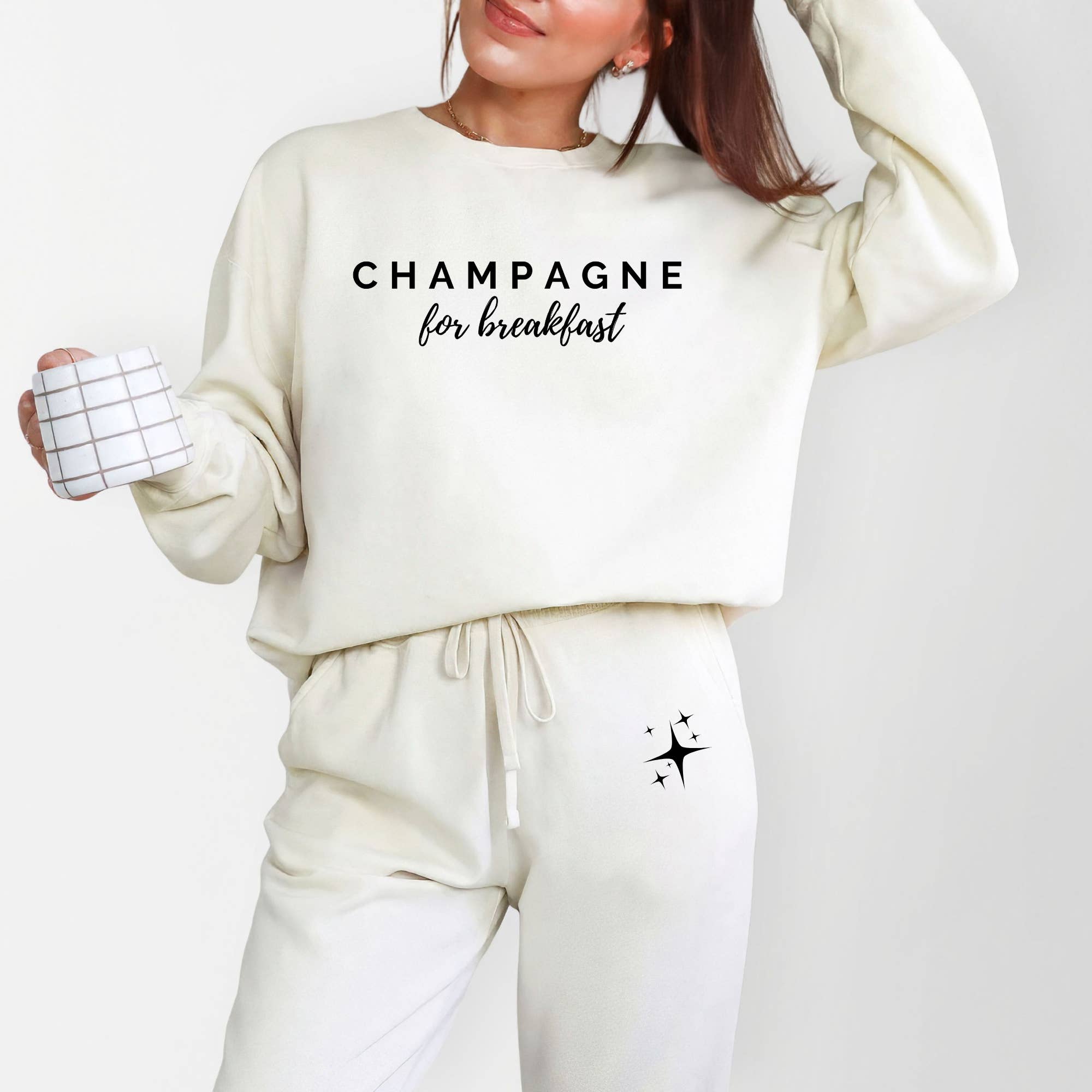 Rustic Radiance - Wholesale Lounge Set - Women's - CHAMPAGNE FOR BREAKFAST SET