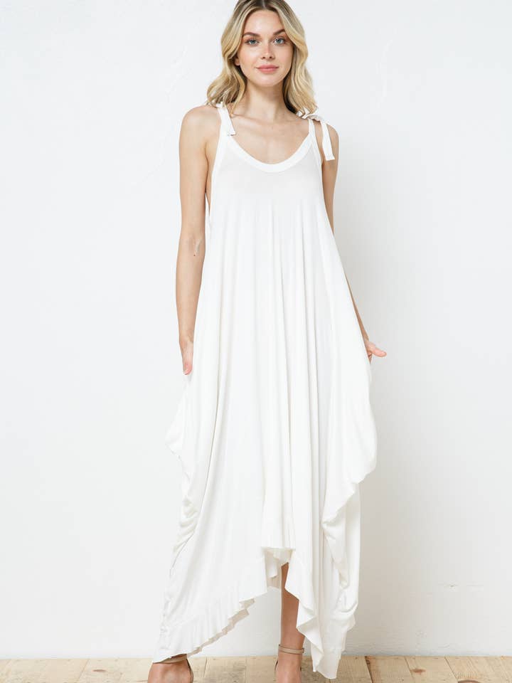 Vestido acampanado con corbata para venta al por mayor de Bloidy