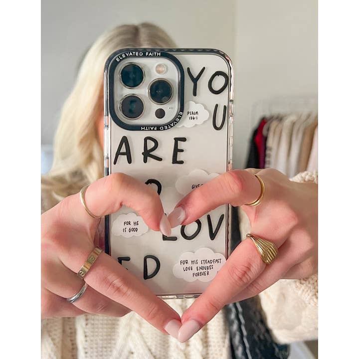 Elevated Faith - Wholesale Phone case – Women’s - Black You Are So Loved Phone Case5