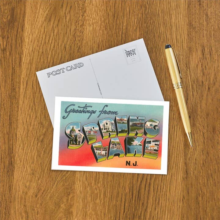 Found Image Press – wholesale Postcard – Postcard NJ-360 Greetings from Spring Lake, New Jersey1