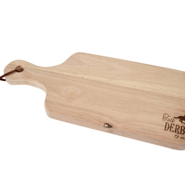 Talk Derby to Me Cheese Board for wholesale by Layne Wilson