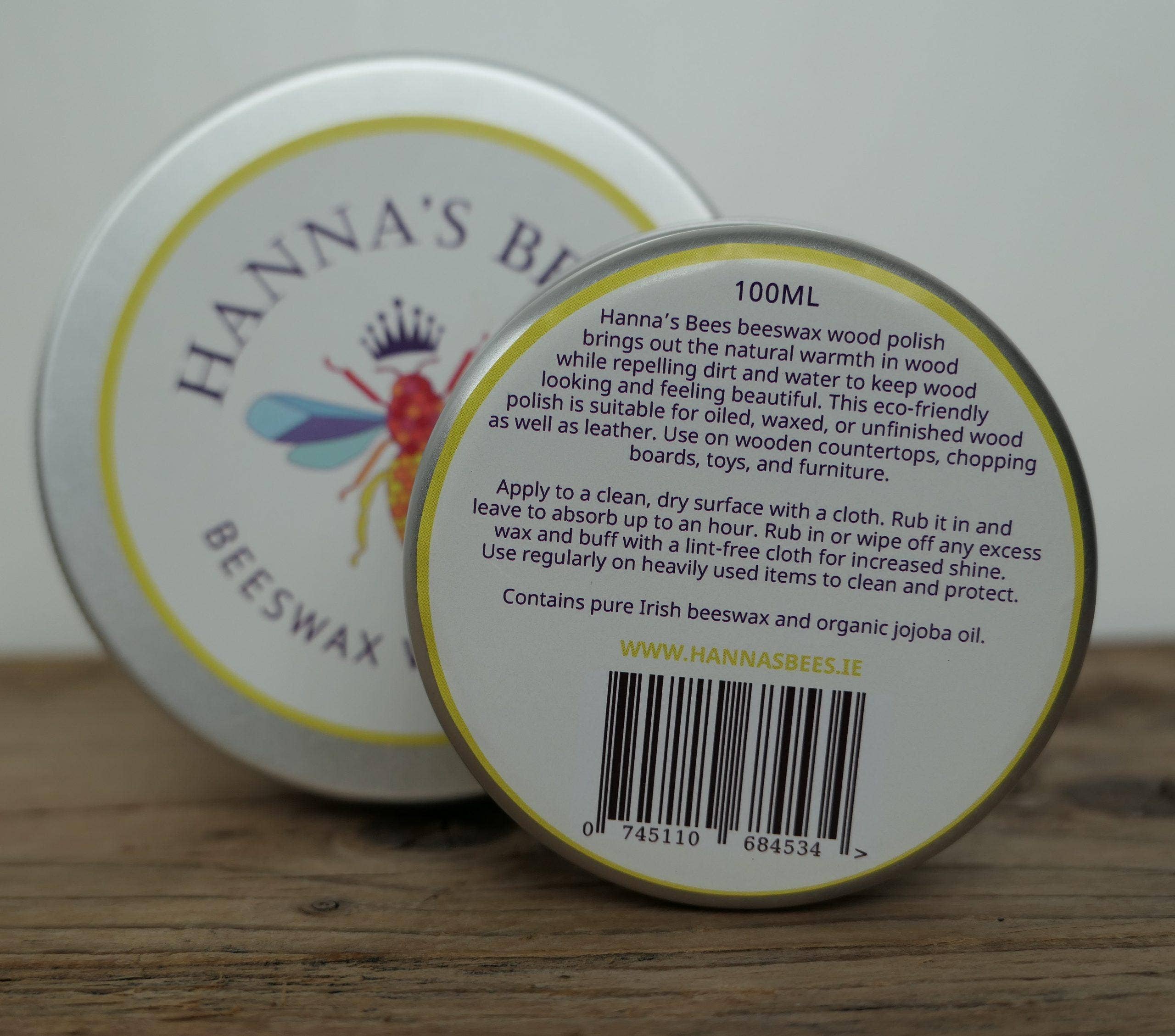 Hanna's Bees – wholesale Wood butter – Beeswax Wood Polish4
