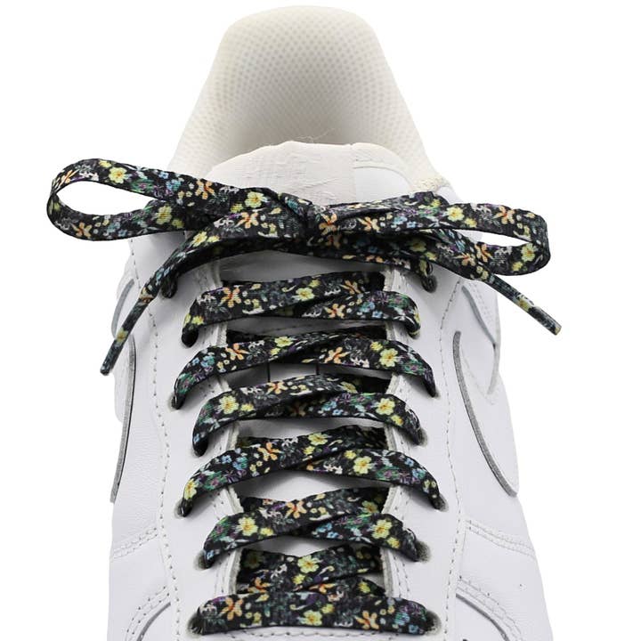 Shoe Lace Supply – Cordões - Unissexo por atacado – Cadarços para Sapatos Estampados Planos - Floral1