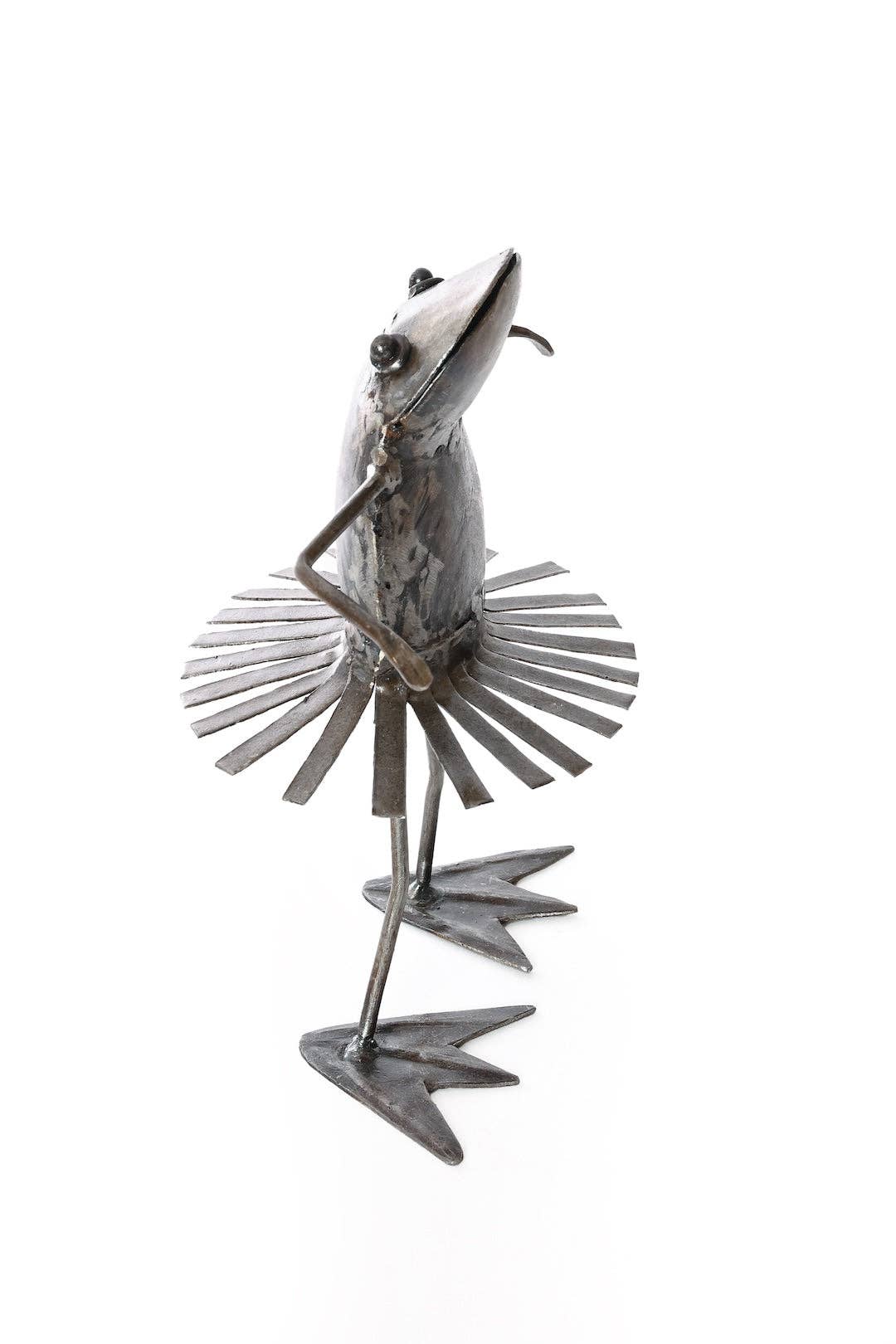 Swahili | AFRICAN MODERN - Wholesale Sculpture - Metal Dancing Frog Sculpture3