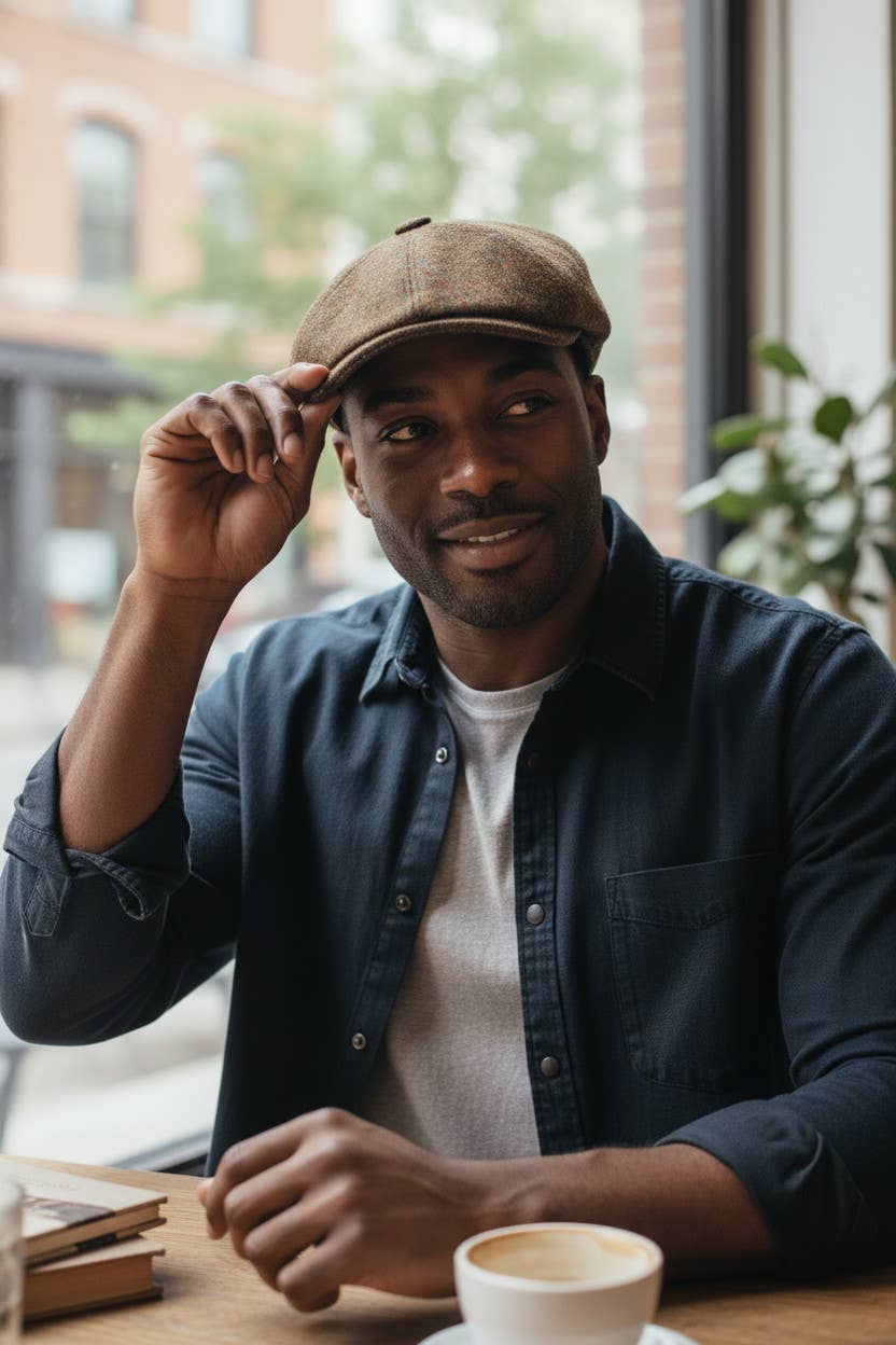 Tipo CAPPELLO IN LANA HARRIS TWEED® MADE IN FRANCE - FLHH438 in vendita all'ingrosso su Faire1