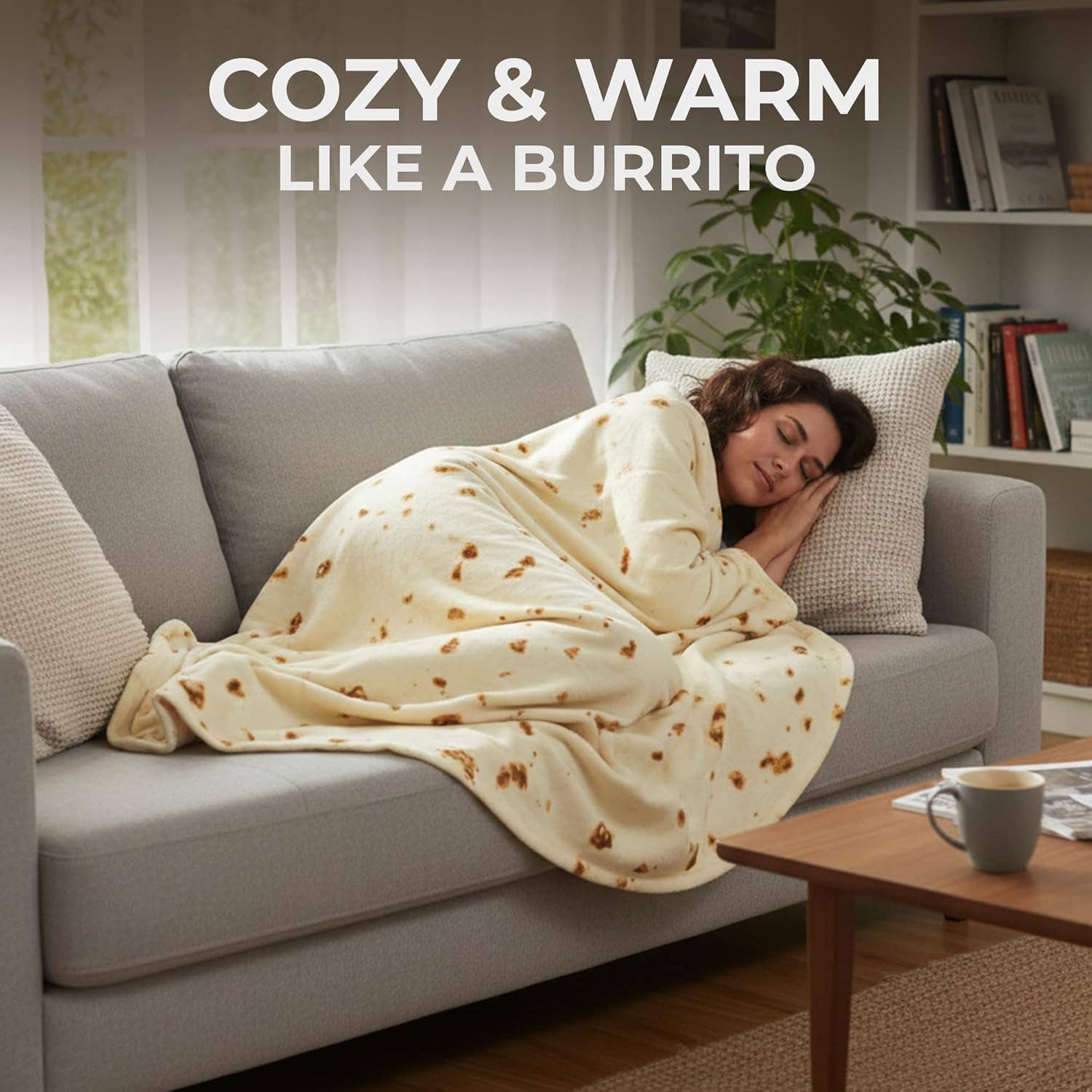 Zulay Kitchen - Wholesale Throw Blanket - Tortilla Blanket With Tinfoil/Drawstring Bag Packaging5