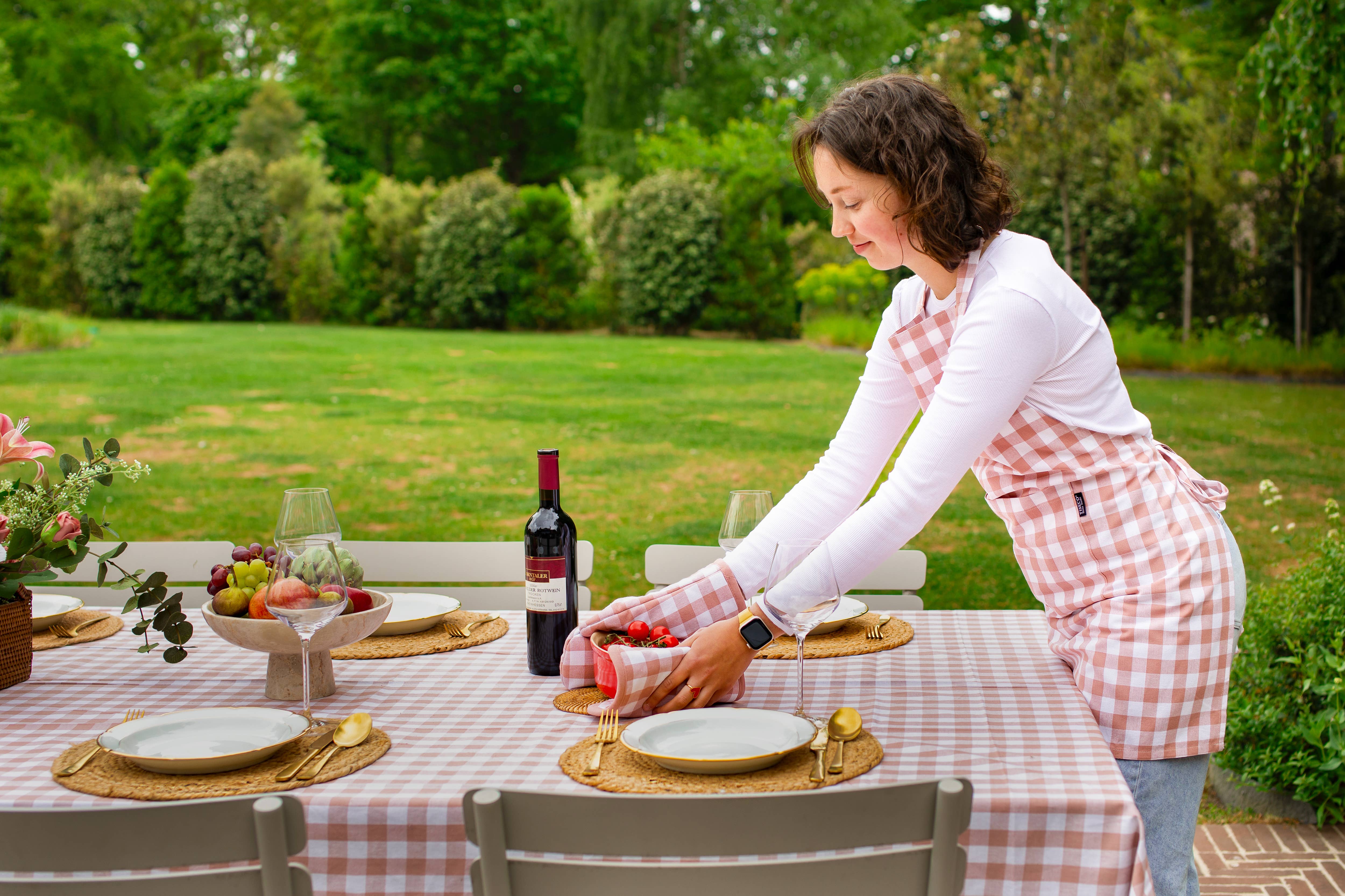 Tiseco - Wholesale Oven Mitt/Pot Holder - Oven mitt GINGHAM - 18x28 cm2