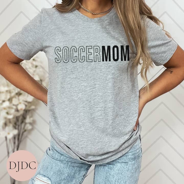 Soccer Mom Graphic Tee for wholesale by Double J Designs Co.