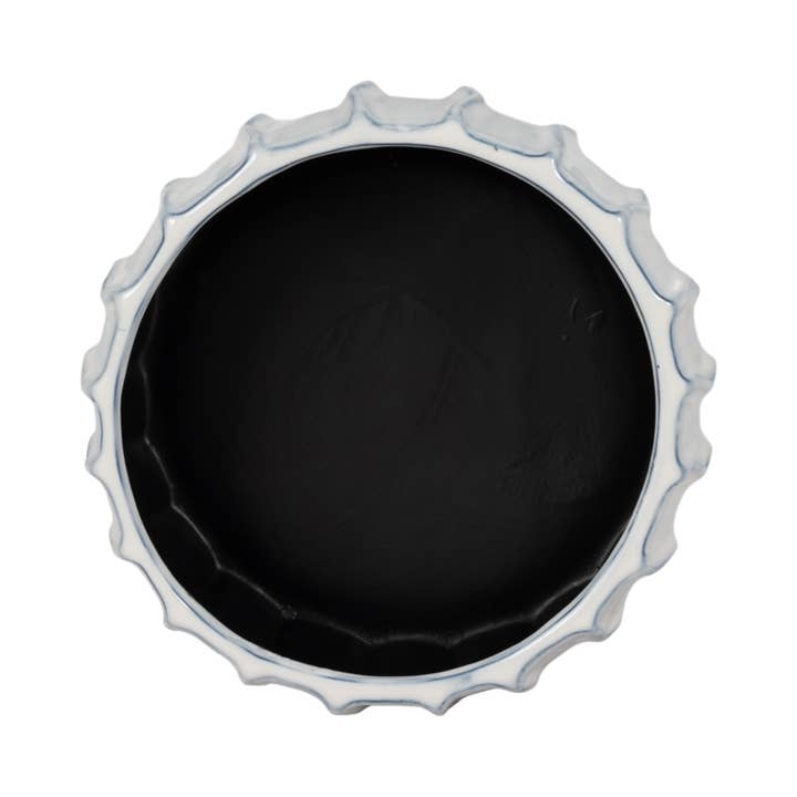 Sagebrook Home - Wholesale Decorative Plate/Dish/Bowl - Decorative Bowl - White/Blue Ceramic Sea Urchin, 11 in.8