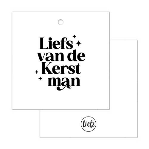 Liefz - Wholesale Cadeaulabel - Cadeaulabel Kerst | Liefs van de Kerstman