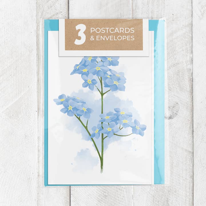 Alaska blommiga vykortuppsättning || Botaniska illustrationer för wholesale av The Snow Finch