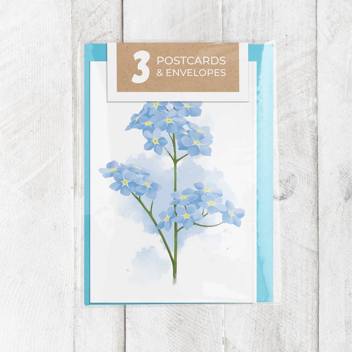 Alaska blomsterpostkortsæt || Botaniske illustrationer for engroshandel hos The Snow Finch