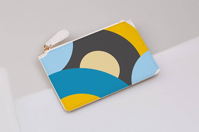 LanRetro – wholesale Coin purse – Women’s – Blue Retro Records Coin Purse2