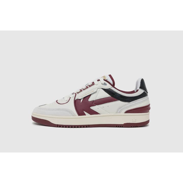 Kaotiko Footwear - Wholesale Athletic Sneakers - Men's - Boston Piping Man Color Off White/Burgundy