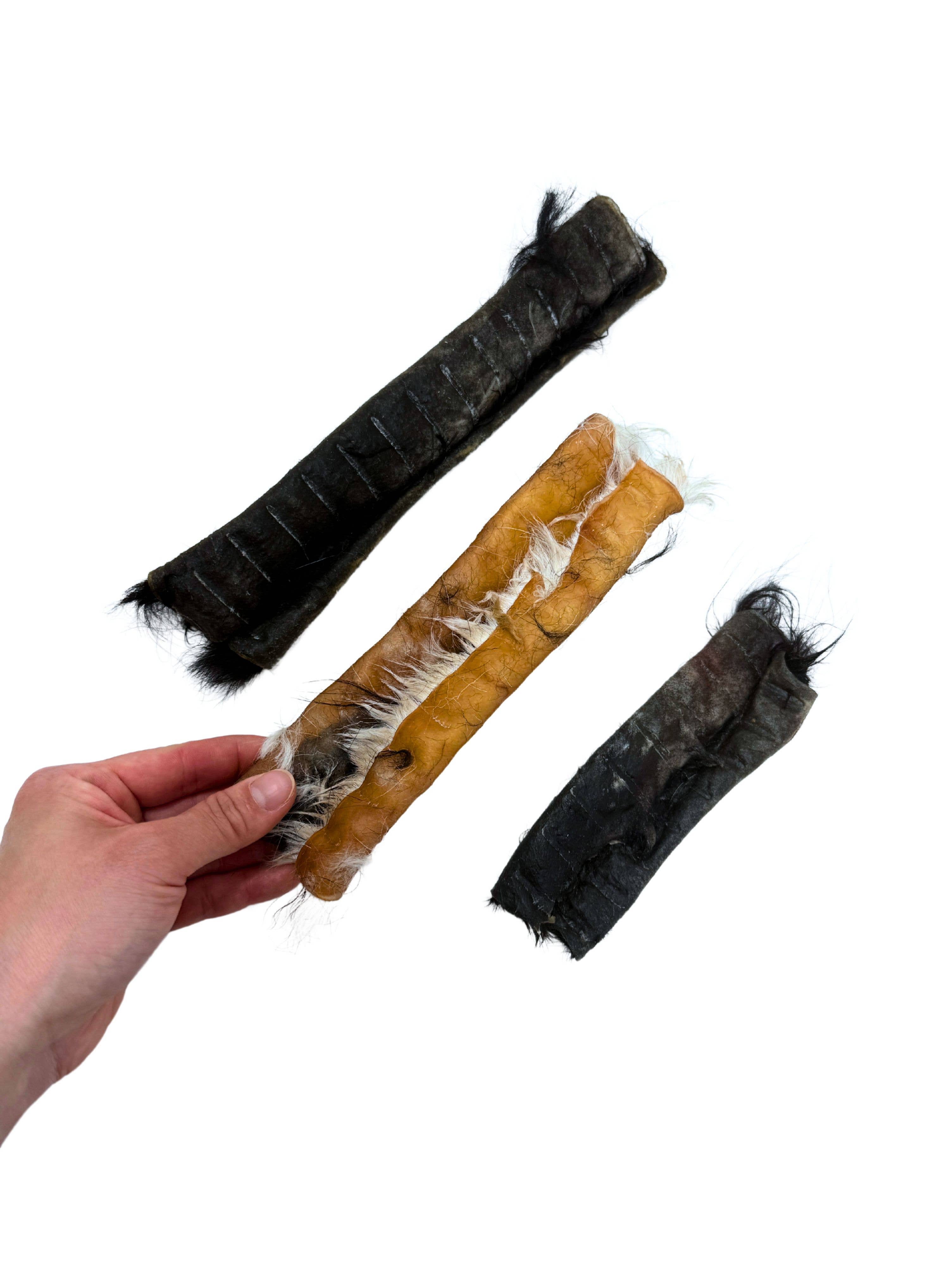 Litto Howler - Wholesale Pet Treats - Dog - Grass-Fed Beef Rawhide Roll (Fur-On) | 12 Inches 3