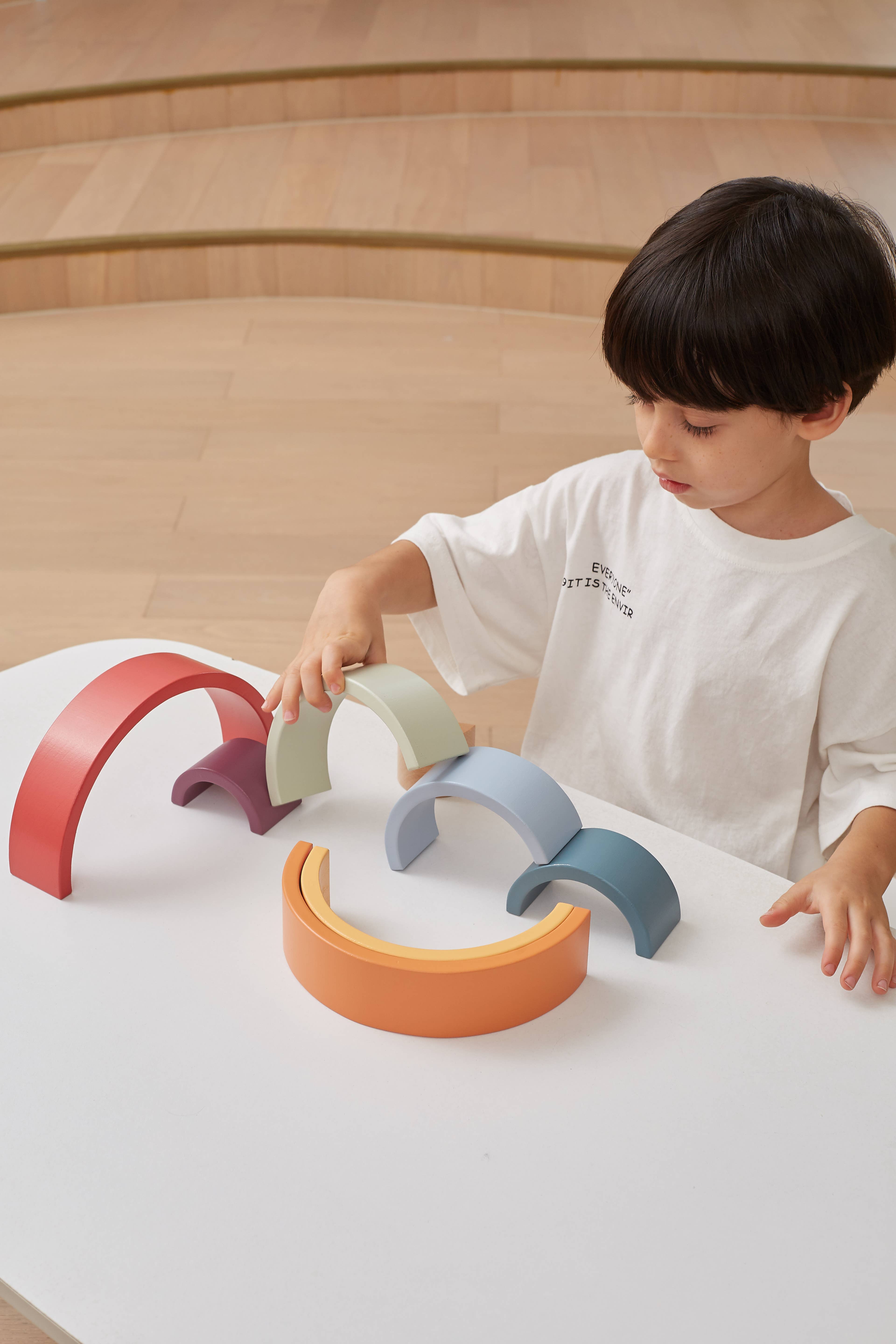 Trade Toys Limited – wholesale Wood toy – Child – Stacking Rainbow Blocks5