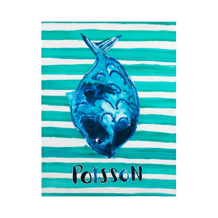 Shoeless Joe Ltd - Wholesale Tea Towel - Poisson T-Towel