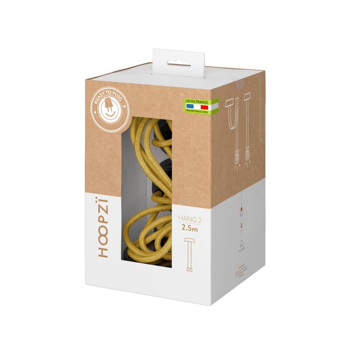 Hoopzi - Wholesale Chandelier/Hanging Light - Ceiling Pendant 2 Wires 2.50 m French Linen-Mustard Linen3