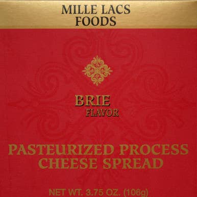Northwoods Food and Gift Enterprises - Wholesale Cheese - ML43256 3.75oz Mille Lacs Classic Brie Boxed Cheese Spread
