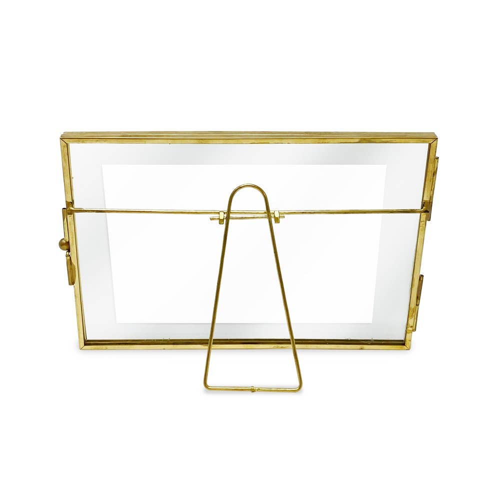 Isaac Jacobs International - Wholesale Picture Frame - Isaac Jacobs Metal Floating Photo Frame w/ Locket Bead Clasp10