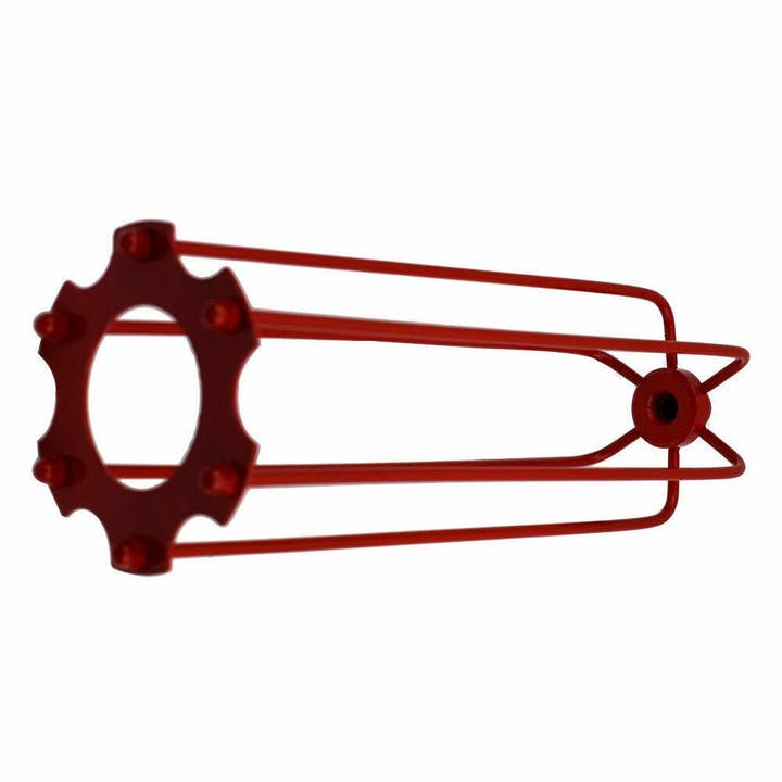 Ledsone – Großhandel Gartendeko/-schmuck – Roter industrieller Vintage-Drahtkäfig aus Metall1