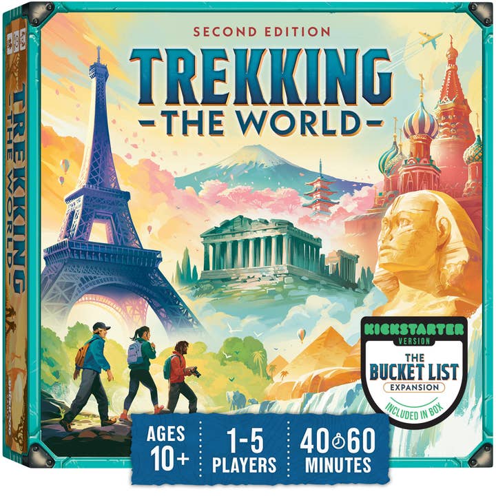 Underdog Games - Wholesale Board Game - Trekking the World 2nd Edition