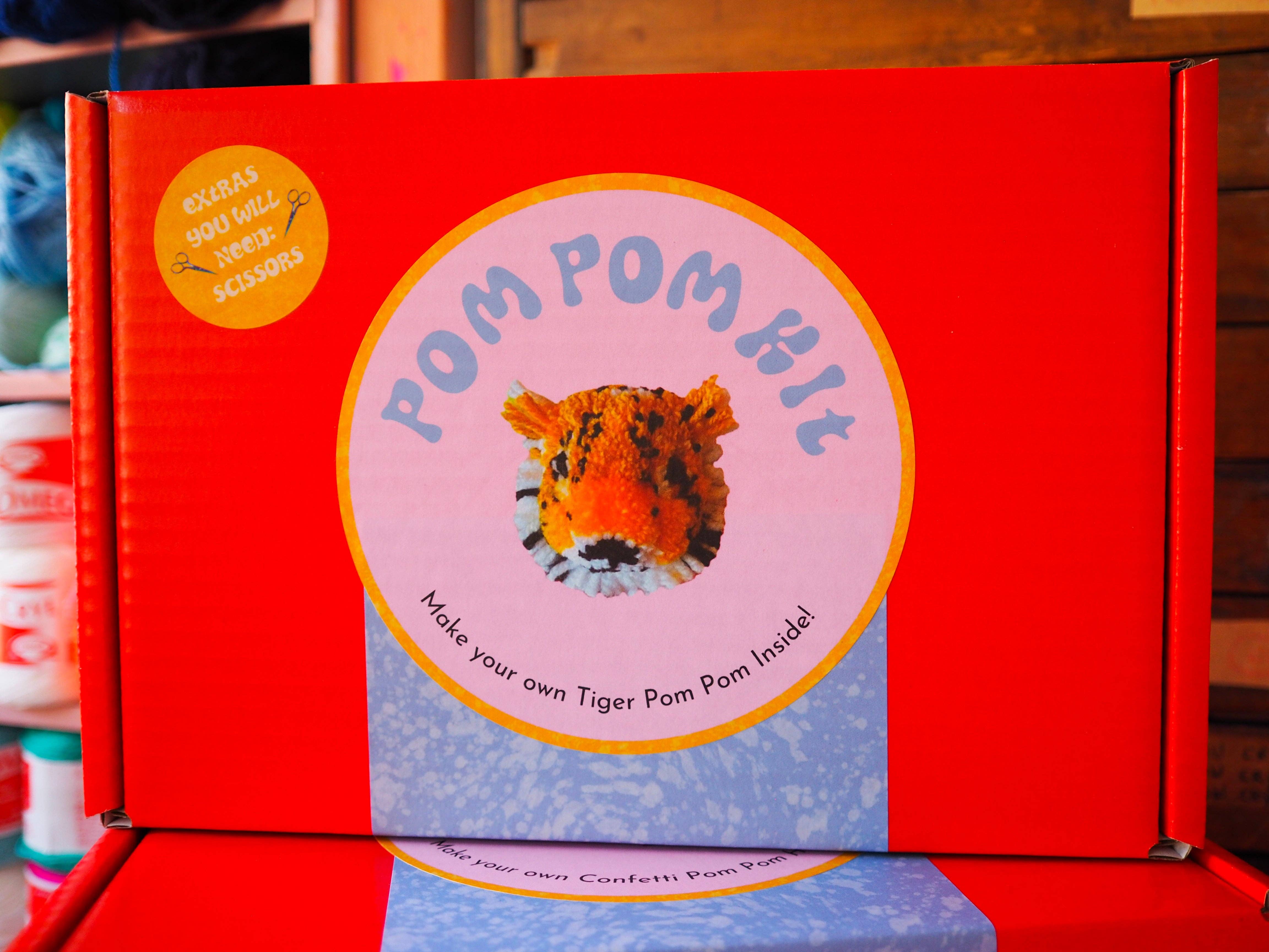Fat Pom Poms – wholesale DIY craft kit – Tiger Pom Pom DIY Kit5