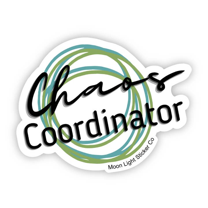 Chaos Coordinator Sticker for wholesale by Moon Light Sticker Co