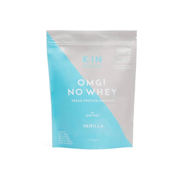 Omg! No Whey Vegan Vanilla Protein Powder 500g for wholesale by Kin Nutrition