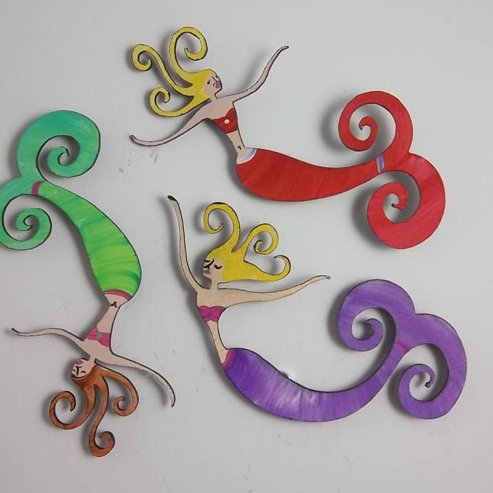 Super Strong Hand Painted Magnet for wholesale by Octopus Adventure by Rebecca Duffy Bush