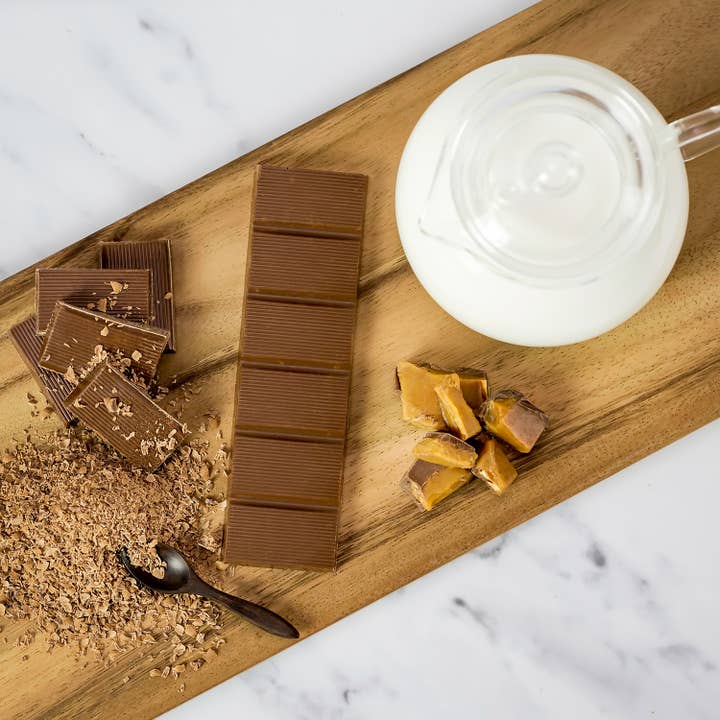Astor Chocolate Corp. - Wholesale Chocolate Bar - Moodibars® EXCITED Milk Chocolate Toffee Crunch 1.75oz bar
