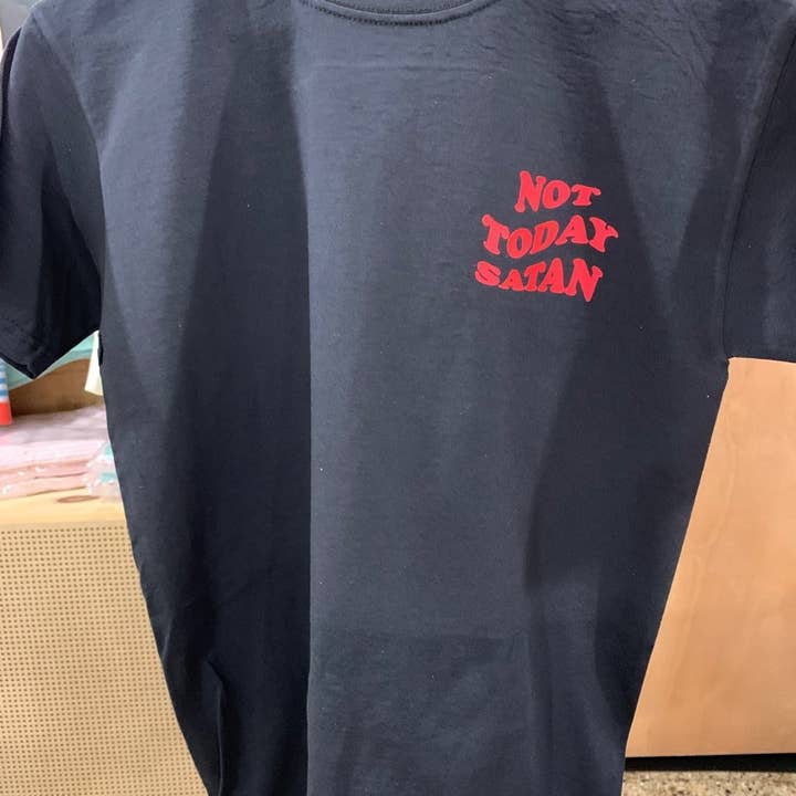 Not Today Satan T-Shirt - Braw Wee Emporium for wholesale by Braw Wee