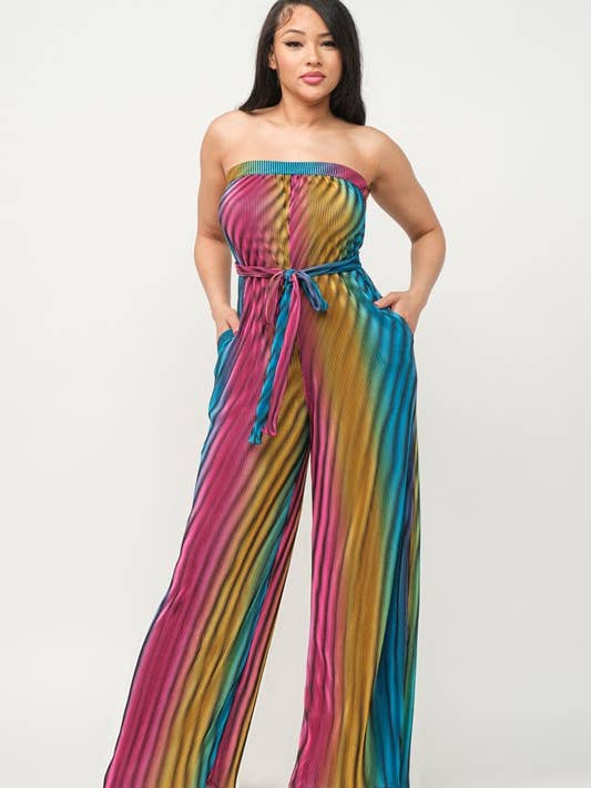 Combinaison abstraite en tube avec cravate pour la vente par Belita Collection